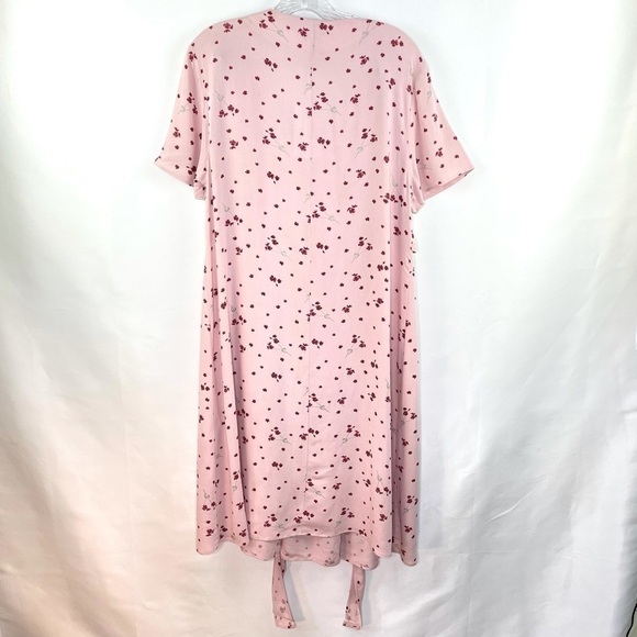 NWT Isabella Oliver Leonie Tie Pink Blush Petal Print Maternity Dress Sz 8 - Picture 10 of 12